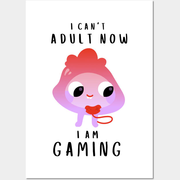 Gamers Can't Adult 2 Wall Art by Minisim